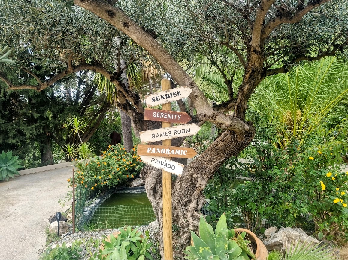 Signpost - fishpond