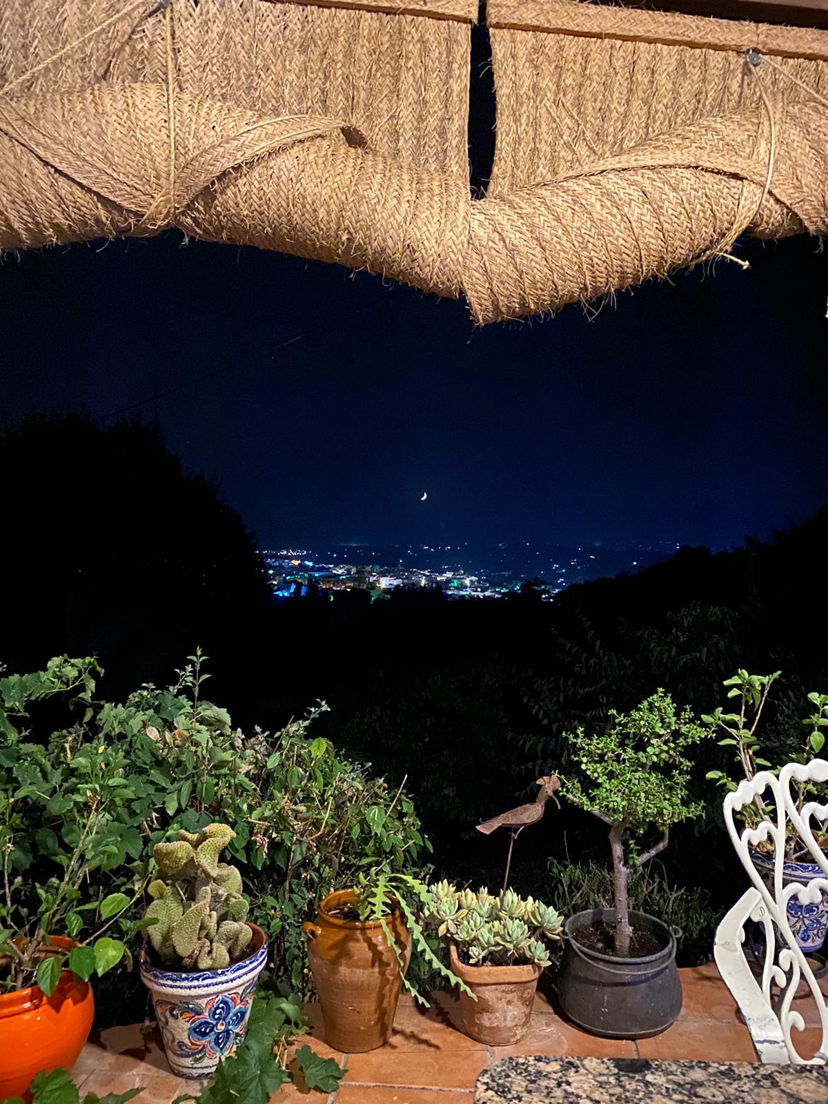 View of Alhaurin at night